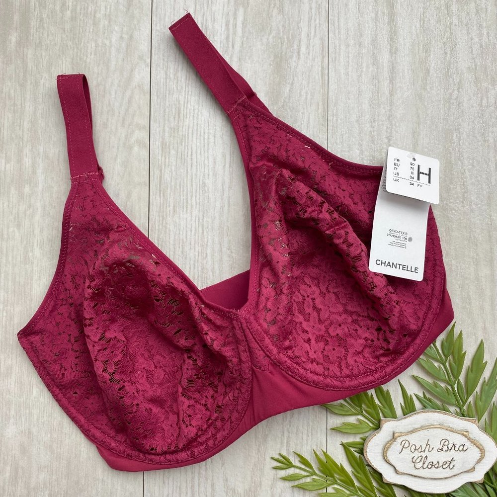 34H Chantelle Norah Comfort Underwire Seamless T-Shirt Bra NWT NEW